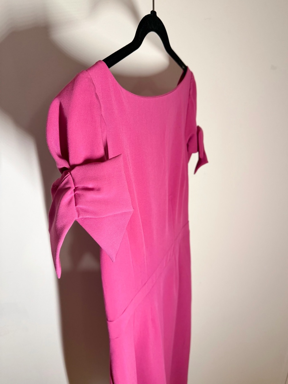 Space Style Concept Pink Dress with Bow Sleeves โ Size 46